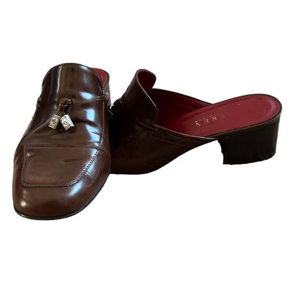 Lauren Ralph Lauren Rosemary Leather Slip-on Mules | Women's 7.5B - Picture 6 of 8